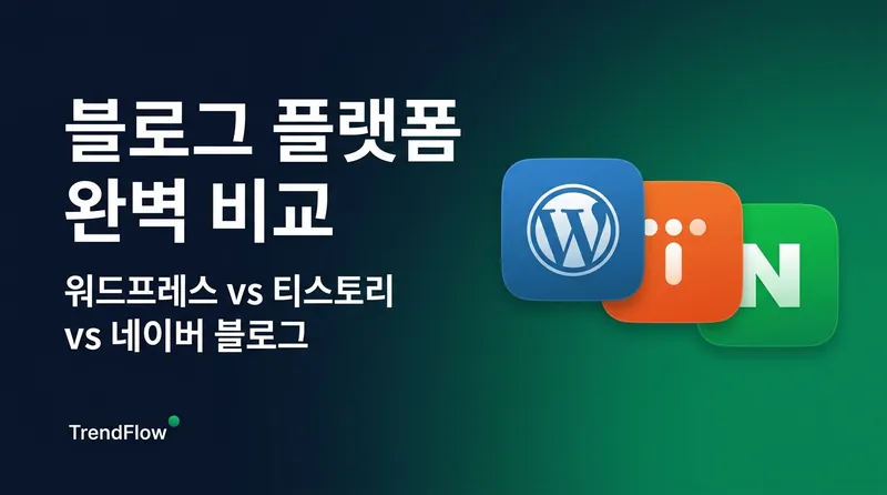 블로그 플랫폼 비교: 워드프레스, 티스토리, 네이버 블로그 장단점 썸네일
